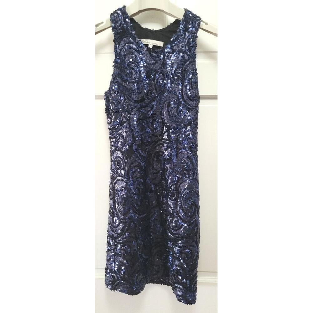 Lovers & Friends Midnight Blue Sequin Sleeveless Bodycon Mini‎ Dress - Medium